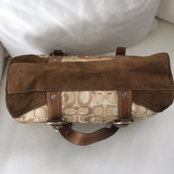 EUC Coach signature brown handbag - Picture 6 of 13